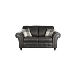 SquareBoxx Cedar Lounge Black Sofa 2 Seater
