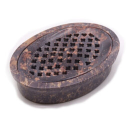 Serenityy Soapstone Soap Dish And Drainer 11 X 8 Cm - Classic Oval. - thumbnail 3