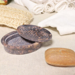 Serenityy Soapstone Soap Dish And Drainer 11 X 8 Cm - Classic Oval.
