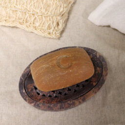 Serenityy Soapstone Soap Dish And Drainer 11 X 8 Cm - Classic Oval. - thumbnail 2