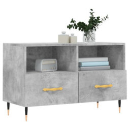 Walplus Tv Cabinet Concrete Grey 80X36X50 Cm Engineered Wood - thumbnail 3