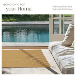 Tectake Rug Raya In Boho Style For Indoor And Outdoor, Durable, Easy-Care Materials 60 X 90 Cm - Brown - thumbnail 4