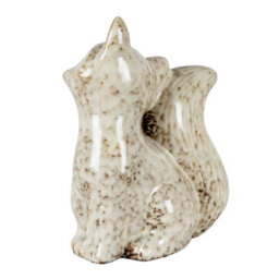 Alora Ceramic Fox Looking Right Sculptural Woodland Animal Figure - thumbnail 3