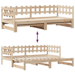 Berkfield Daybed With Trundle And Drawers Without Mattress 90X200 Cm - thumbnail 8