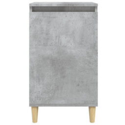 Berkfield Classic Bedside Cabinets 2 Pcs Concrete Grey 40X35X70 Cm Engineered Wood - thumbnail 5