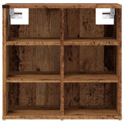 Berkfield Stylish Shoe Cabinet Old Wood 52X30X50 Cm - thumbnail 4