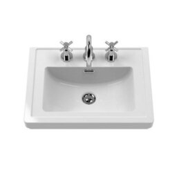 Dezine Colorado 500mm Fern Green 3 Tap Hole Floorstanding Vanity Unit - thumbnail 3