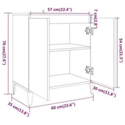 Vidaxl Sideboard Grey Sonoma 60X35X70 Cm Engineered Wood - thumbnail 8