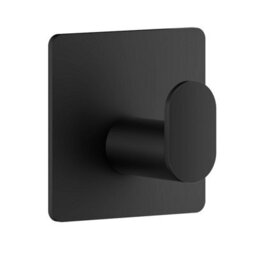 Beslagsboden - Cube Single Hook. Black. Self-Adhesive. 48 X 48 mm. - thumbnail 1