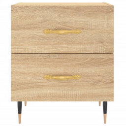 Berkfield Bedside Cabinet Sonoma Oak 40X35X47.5 Cm Engineered Wood - thumbnail 6