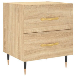 Berkfield Bedside Cabinet Sonoma Oak 40X35X47.5 Cm Engineered Wood - thumbnail 2