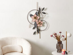 Beliani Wall Decor Flower Berkelium 93 Cm Metal Multicolour - thumbnail 2