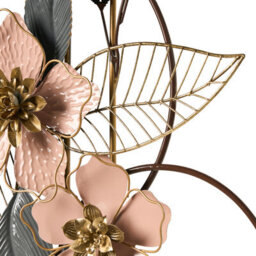 Beliani Wall Decor Flower Berkelium 93 Cm Metal Multicolour - thumbnail 5