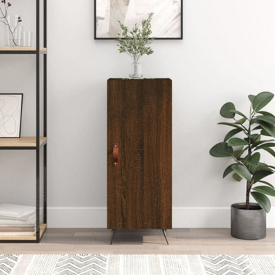 Berkfield Sideboard Brown Oak 34.5X34X90 Cm Engineered Wood - image 1
