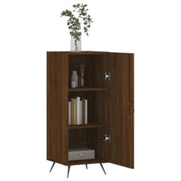 Berkfield Sideboard Brown Oak 34.5X34X90 Cm Engineered Wood - thumbnail 4