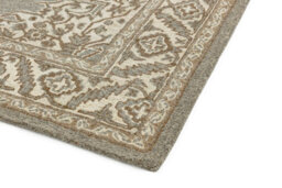 Natural Wool Handmade Luxurious Traditional Easy To Clean Floral Dining Room Bedroom And Living Room-160Cm X 230Cm - thumbnail 2