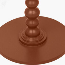 Pacific Lifestyle Margot Terracotta Wood Bobble Side Table - thumbnail 6