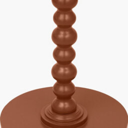 Pacific Lifestyle Margot Terracotta Wood Bobble Side Table - thumbnail 4