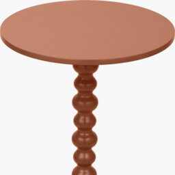Pacific Lifestyle Margot Terracotta Wood Bobble Side Table - thumbnail 3