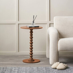 Pacific Lifestyle Margot Terracotta Wood Bobble Side Table
