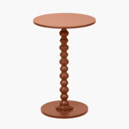 Pacific Lifestyle Margot Terracotta Wood Bobble Side Table - thumbnail 8