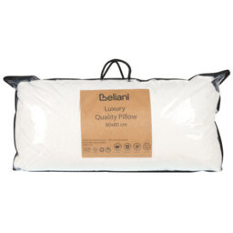 Beliani Bed Pillow Vihren Low Duck Feathers And Down 80 X 80 Cm White - thumbnail 5