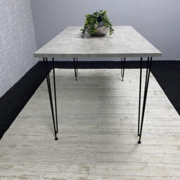 Kosy Koala Modern Grey Rectangular Dining Table With Hairpin Legs, Compact Kitchen & Dining Room Table (L140) - thumbnail 9