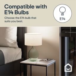GoodHome Cushing Teardrop Shiny Green & Cream Table Lamp - thumbnail 9