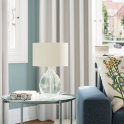 GoodHome Cushing Teardrop Shiny Green & Cream Table Lamp - thumbnail 8
