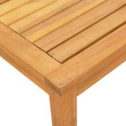 Berkfield Sun Loungers 2 Pcs With Table Cream Solid Wood Acacia And Textilene - thumbnail 8