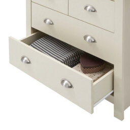 Timber Art Design Lisbon Cream Bedroom Chest Of Drawers 2+2 4 Drawer Storage Cabinet Furniture - thumbnail 4