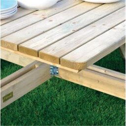 Cheshire 6Ft Deluxe Square Picnic Garden Table - thumbnail 4