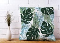 Warren Reed Designer Tropical Pattern With Bright Plants And Flowers Cushions 45Cm X 45Cm - thumbnail 2