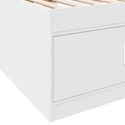 Berkfield Daybed With Drawers Without Mattress White 90X190 Cm Single - thumbnail 8