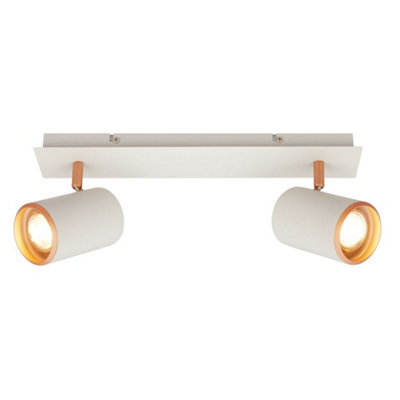 Briloner 2 Way Spotlight Adjustable Ceiling Light Bedroom Hallway Lamp Gu10 Grey Coffee - image 1