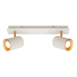 Briloner 2 Way Spotlight Adjustable Ceiling Light Bedroom Hallway Lamp Gu10 Grey Coffee
