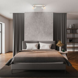 Briloner 2 Way Spotlight Adjustable Ceiling Light Bedroom Hallway Lamp Gu10 Grey Coffee - thumbnail 6