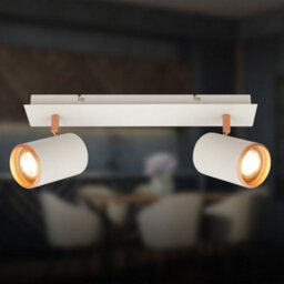 Briloner 2 Way Spotlight Adjustable Ceiling Light Bedroom Hallway Lamp Gu10 Grey Coffee - thumbnail 2