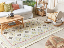 Beliani Rug Terkos Multicolour 140 X 200 Cm Jute - thumbnail 2