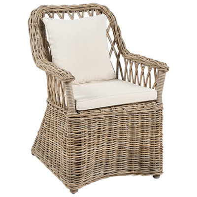 Beliani Garden Armchair Maros Ii Rattan Natural - image 1