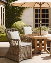 Beliani Garden Armchair Maros Ii Rattan Natural - thumbnail 2