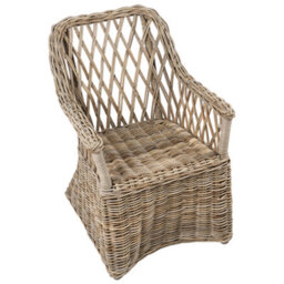 Beliani Garden Armchair Maros Ii Rattan Natural - thumbnail 7