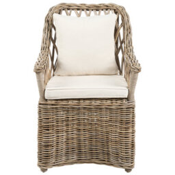 Beliani Garden Armchair Maros Ii Rattan Natural - thumbnail 4