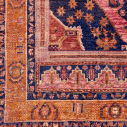 Livabliss Amelie-Washable Orange Pink Traditional Vintage Boho Living Dining Rug 200 X 275 Cm Easy Care, Non Shedding - thumbnail 7
