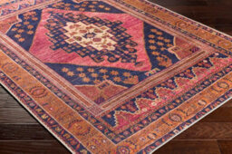 Livabliss Amelie-Washable Orange Pink Traditional Vintage Boho Living Dining Rug 200 X 275 Cm Easy Care, Non Shedding - thumbnail 6