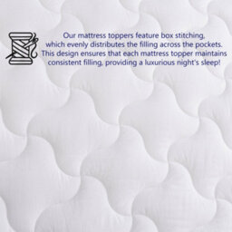 Glamhaus Anti Allergy Mattress Topper With Fitted Skirt - thumbnail 7