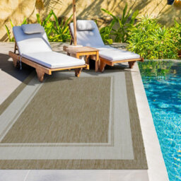 Homeart Outdoor Rugs Easy Cleaning Area Rugs For Balcony,garden,picnic,uv Weather Resistant  Beige Cream, 200 X 290 Cm - thumbnail 2