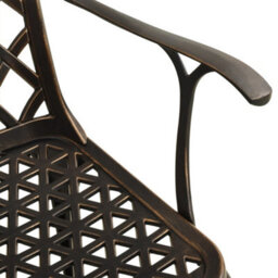Walplus Bronze Garden Chairs 4 Pcs Cast Aluminium Outdoor Dining Set - thumbnail 6