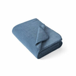 Xample Casual Living Soft Chenille Throw Blanket, Dark Blue, 127 X 178 Cm, Ultra-Soft Ribbed Chenille, Sherpa Reverse, Cozy Sofa Blanket - thumbnail 4