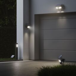 GoodHome Black Solar-Powered Cool White Integrated Led Floodlight 800Lm - thumbnail 8